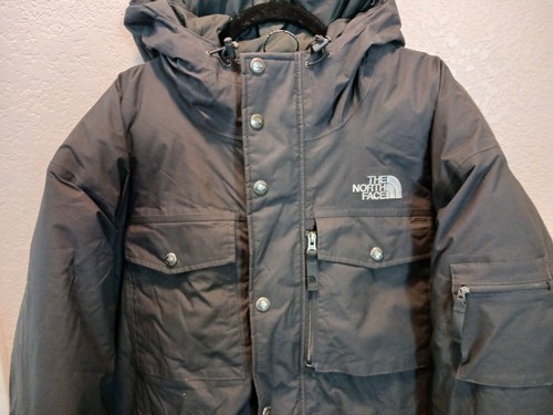 The North Face Hyvent Goose Down Hooded Coat Jacket Charcoal Men's Size Large - Picture 2 of 12