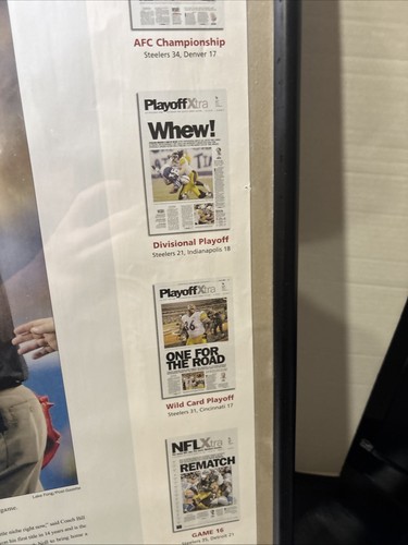 2005 Pittsburgh Steelers Super Bowl XL Champions Newspaper 24x38 Pittsburgh Post - Picture 8 of 12