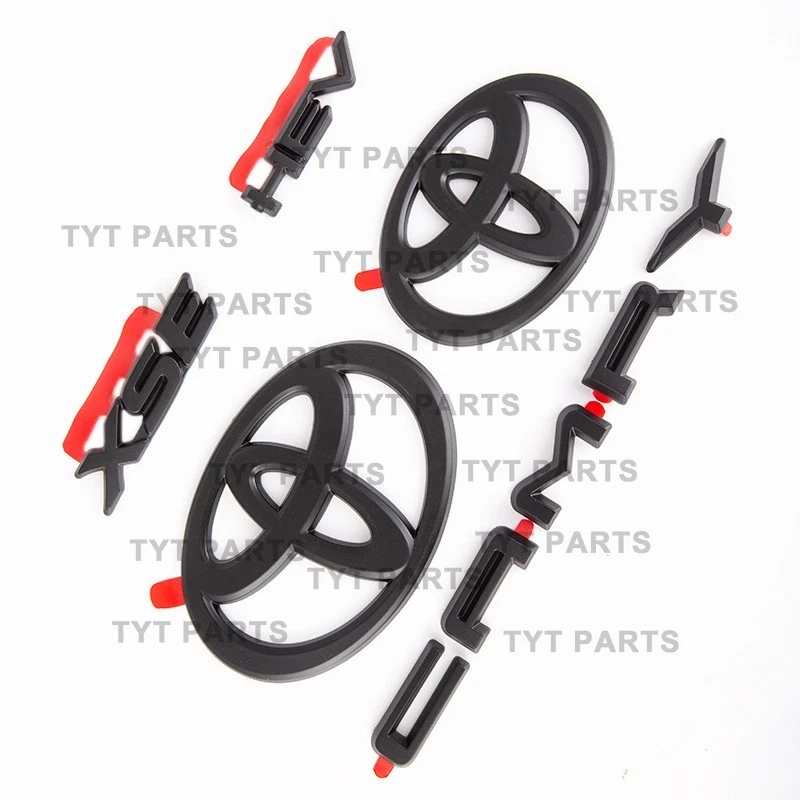 NEW OEM TOYOTA 2025+ CAMRY HYBRID XSE HEV BLACKOUT EMBLEM OVERLAYS KIT SET - Image 4 of 4