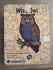Premium Wooden Owl Puzzle 159 Pieces Complete Excellent Condition