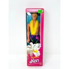 Vintage 1985 Tropical Ken Barbie Doll Mattel 1020 NRFB Beach Lei Floral