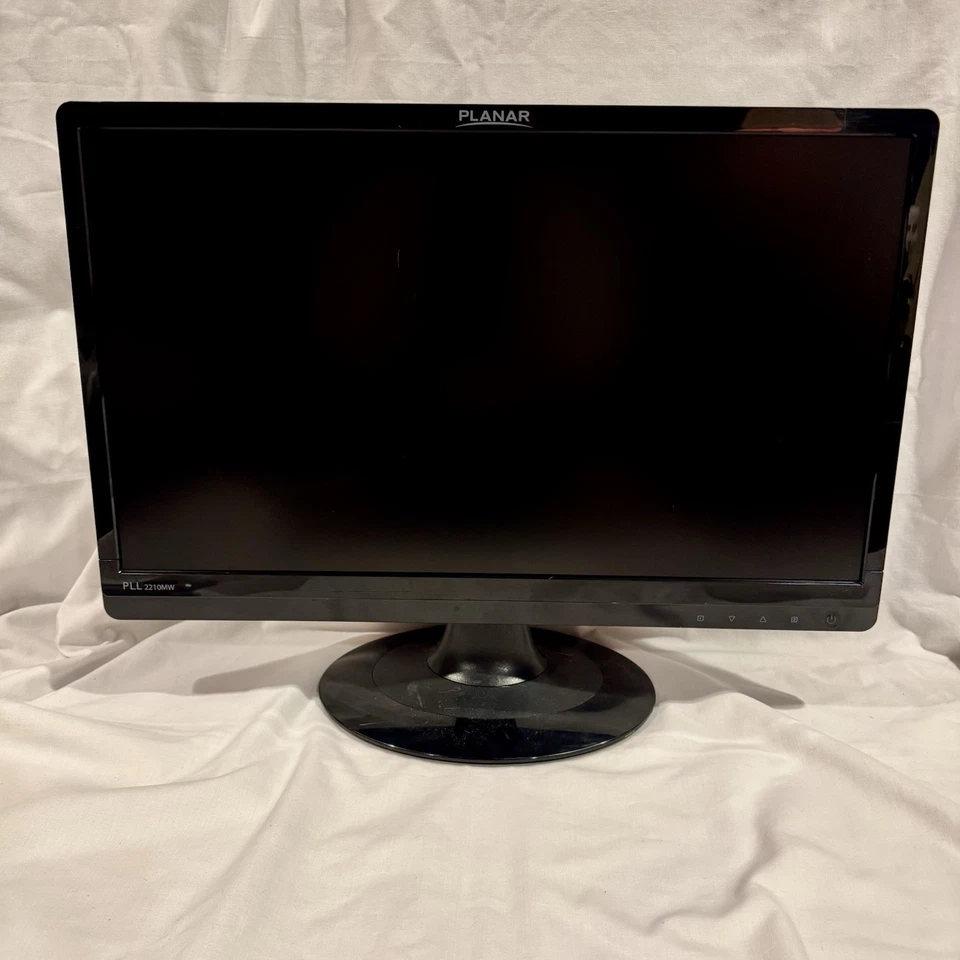 Planar PLL2210MW 22 in Widescreen Black LCD Monitor 1920x1080 22024F8 TESTED - Image 2 of 4