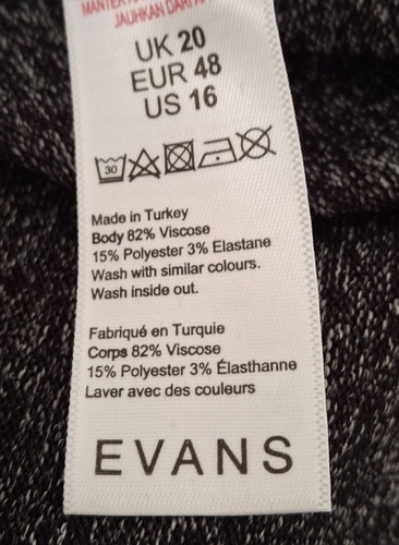 Evans Women Pink/Black Colour Block Asymmetric Hem Hoodie Size 20. New With Tags - Picture 7 of 7