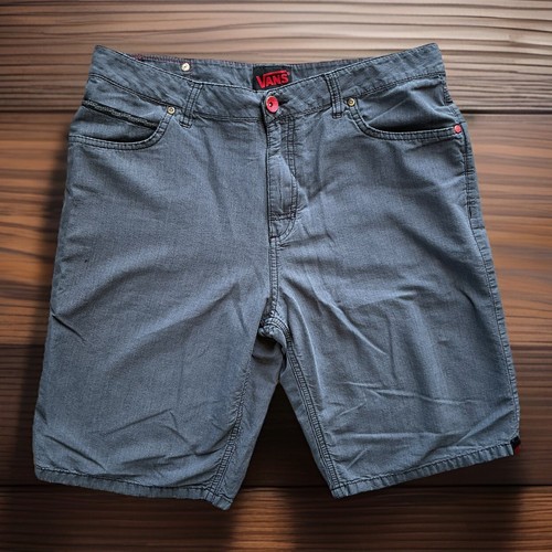VANS Skaterwear Charcoal Grey 100% Cotton Bermuda Shorts Men’s Sz 32 EUC
