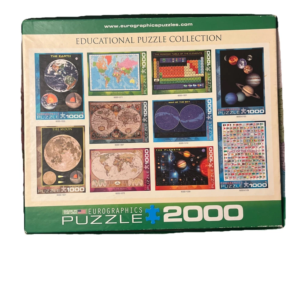 Eurographics Map of the World with Poles 2000 Piece Jigsaw Puzzle - Image 4 of 4