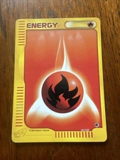 Pokemon Expedition Base Set Fire Energy 161/165 Retro Vintage Card