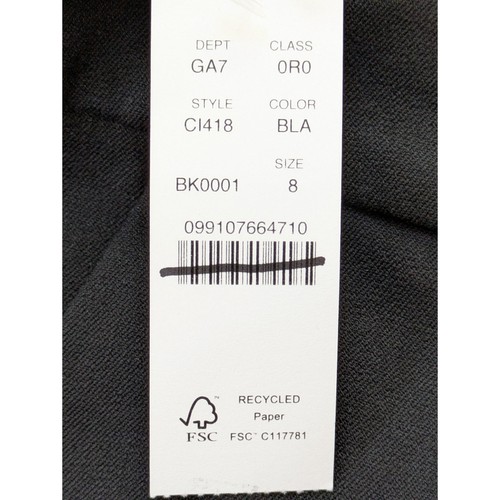 J. Pantalón Crew Kaya en mezcla de algodón bielástico talla 8 negro nuevo con etiquetas $118 CI418 - Imagen 6 de 6