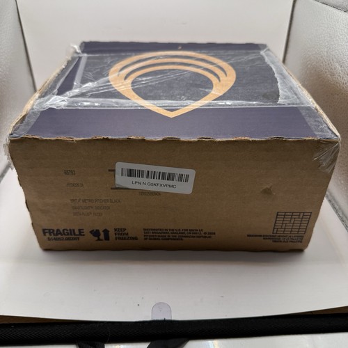 Brita kleiner 6 Tassen Wasserfilter Krug, 1 Britaplus Filter, Metro, schwarz versiegelt - Bild 11 von 12