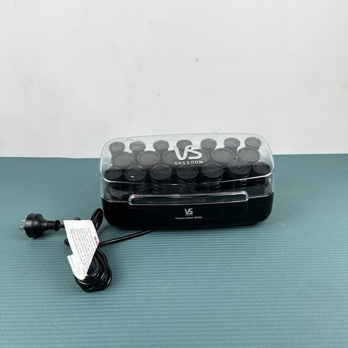 Vs Sassoon Classic Salon Hair Curlers Heated 20 Rollers Setter Curls No Pins - Picture 2 of 6