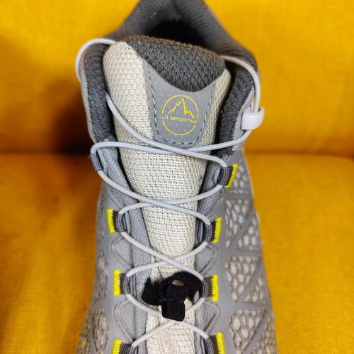 Bota de Senderismo La Sportiva Synthesis Mid GTX Vibram Gris Amarillo Para Mujer 9.5 - Imagen 8 de 12