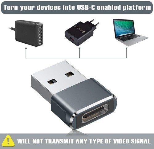 Adaptateur USB type C vers USB A 3.0 Mâle Transfert Données Charge Rapide PC Mac - Photo 6 sur 7