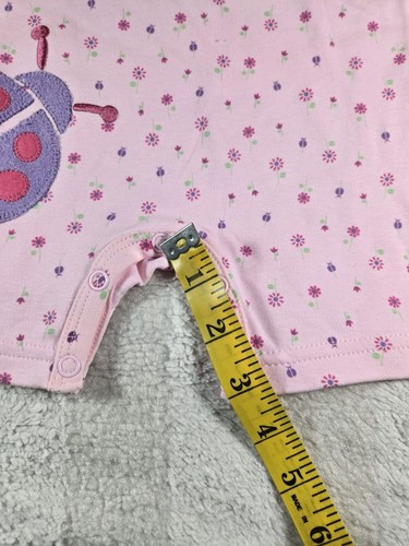 First Moments Pink Ladybug Creeper Bodysuit Baby Girl Romper Newborn 0-3 Months - Bild 9 von 10