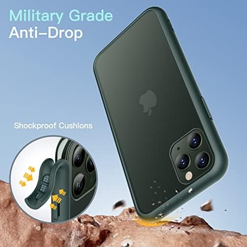Matte Case for iPhone 11 Pro Max 6.5-Inch, Shockproof Military Grade Drop Protec - Foto 3 di 5