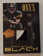 Markus Wheaton (Steelers) 2013 Panini Black Onyx ROOKIE Materials PRIME /25