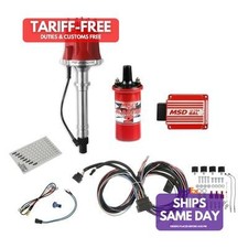 Msd Ignition 85551k Kit Red Aluminum Pro-billet Ignition Bundle Sbcbbc Perform