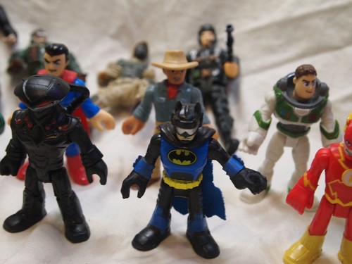 23pc Imaginext DC Super Friends Marvel Flash Soldiers Toy Action Figures Lot - Picture 3 of 8