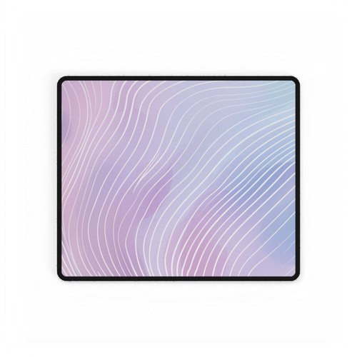 Pastel Wave Desk Mat – Abrstract Large Mouse Pad with Non-Slip Rubber Base - Picture 6 of 13