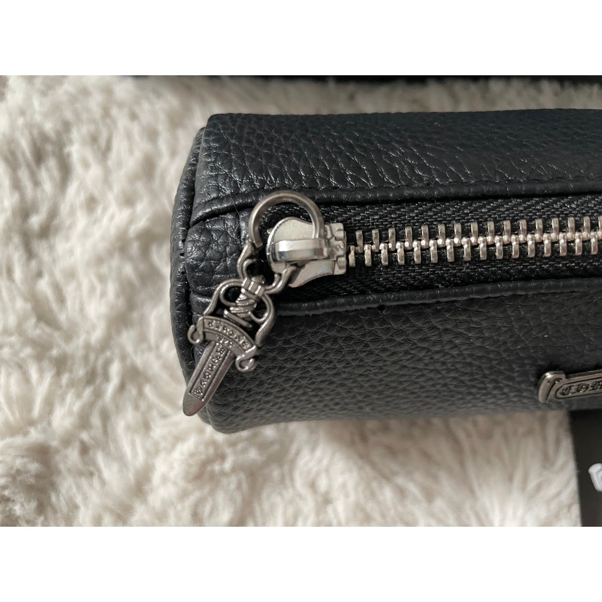 Chrome Hearts Pebble Leather Glasses Pencil Cosmetics Case Bag | eBay