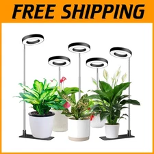 5-Pack Indoor Plant Lights with Auto Timer and Brightness