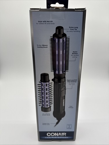 Conair 2-in-1 Heißluft Locken Combo 1 1/2 & 1 Zoll Borsten Bürsten Neu Offene Box - Bild 4 von 10