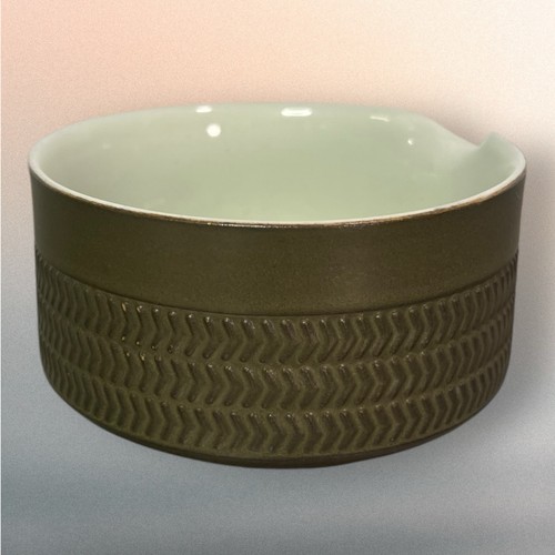 Barca vintage Denby Camelot verde scuro Chevron Gravy. - Foto 7 di 13