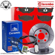 BREMBO Bremsensatz Bremsscheiben Beläge Ceramic + Petec Paste vorne für BMW