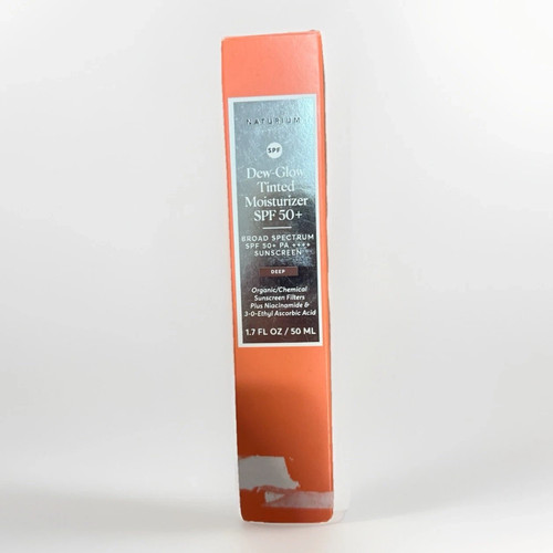 Naturium Dew Glow Tinted Moisturizer Spf 50, Shade Deep In Box  - Picture 1 of 2