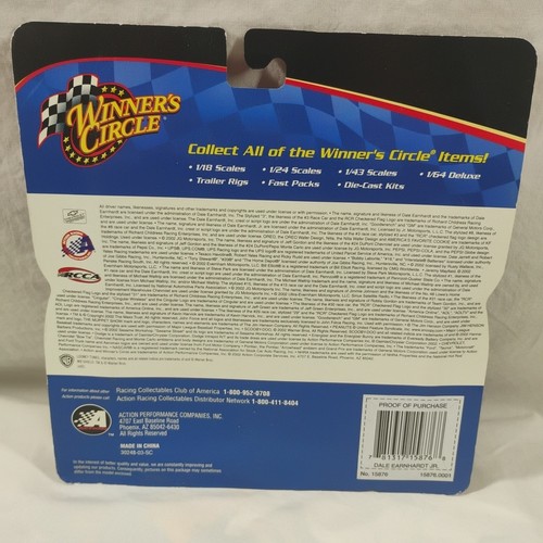 Winners Circle Dale Earnhardt Jr #8 Looney Tunes GOSSAMER 1/43 2002 Hood Series - Picture 4 of 4