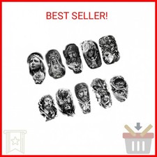 Roarhowl Temporary tattoo women men temporary tattoos Black Gray Large tattoo Je