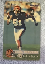 Carl Pickens Bengals Vols 1993 PRO LINE INTENSE $3 PHONE CARD #27 SER 2285/9455
