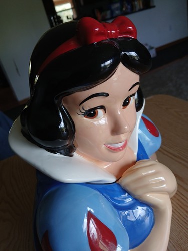 Tarro de galletas Westland Disney RARO BLANCO COMO LA NIEVE Blancanieves 19592 cerámica años 90 BELMOSO - Imagen 7 de 18