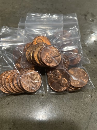 10 1981 Lincoln Cents / Lot of 10 Uncirculated 1981 Copper Pennies - Bild 6 von 8