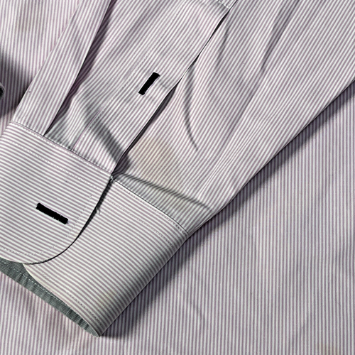 UNTUCKit Hemd mit Knopfleiste Herren 3XL XXXL rosa weiß gestreift Baumwolle Freizeit - Bild 5 von 8