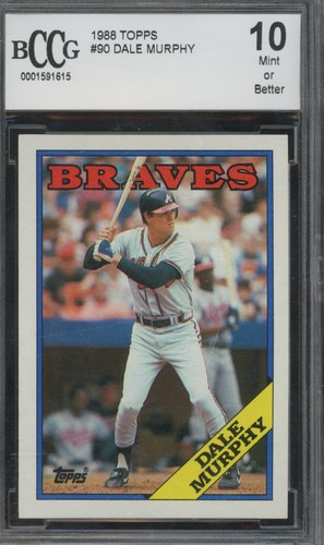 1988 Topps Dale Murphy #90 BCCG 10