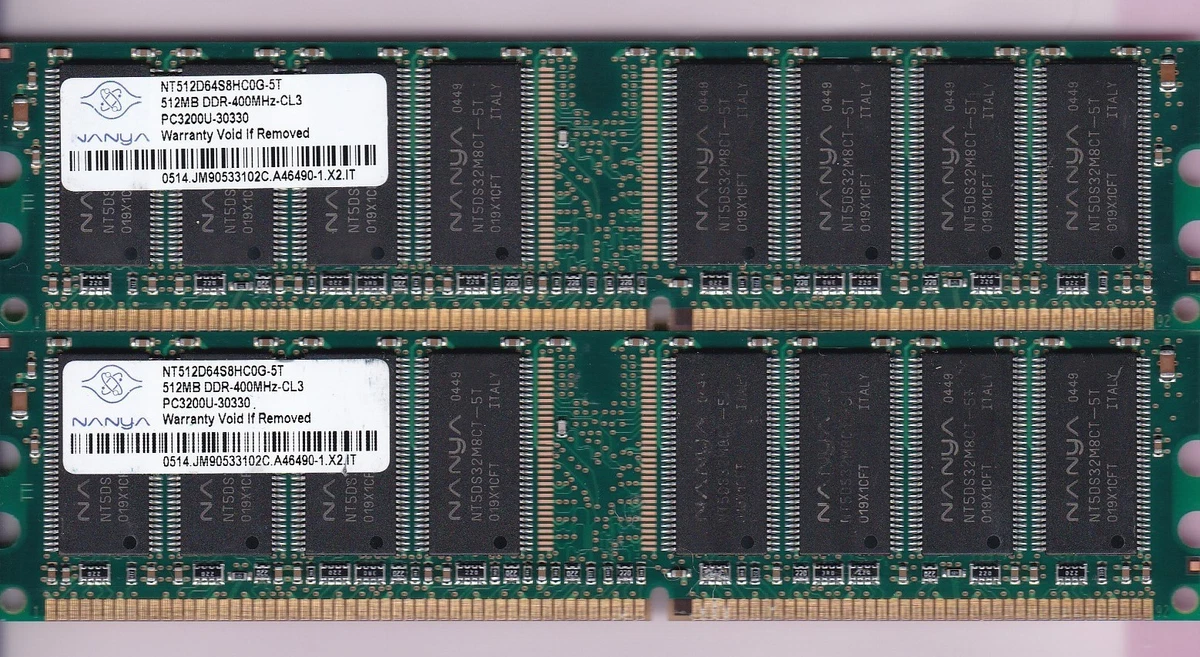 Nanya Computer RAM 1 GB Total Capacity for sale | eBay