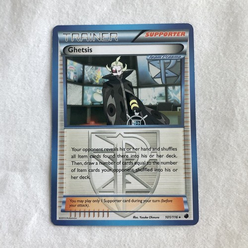 Ghetsis 101/116 Rare Plazma Freeze NM Pokemon card