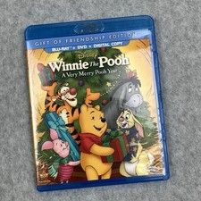 Winnie the Pooh: A Very Merry Pooh Year (Blu-ray/DVD, 2002) Good Condition