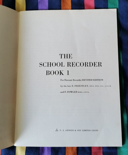 The School Recorder Book 1 Revised Edition E. Priestley & F. Fowler 1977 - Picture 3 of 5