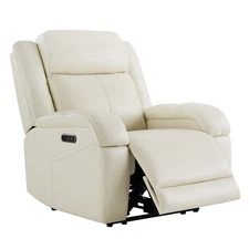 CHITA Genuine Leather Power ReclinerChair Comfortable Recliner w/ Power Headrest