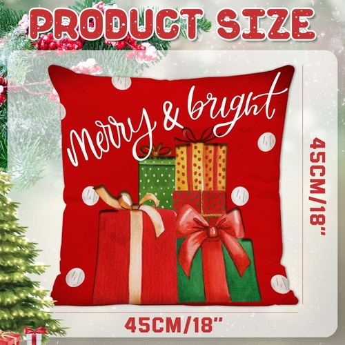 4 Fundas Para Cojines De Sala Decorativos Navideños Decoracion Navidad Forros - Bild 6 von 6