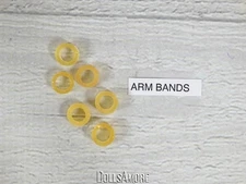6 Doll Stringing Arm Bands For Ginny, Madam Alexander, Muffie 7-8" Dolls