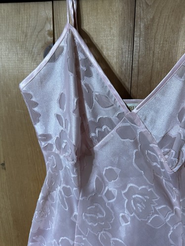 VTG Victoria’s Secret Burnout Pink floral chiffon dress B-34-36” Bias EUC XS/S - Picture 15 of 24