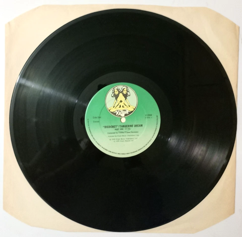 Vinyl 12" Tangerine Dream - Ricochet (parts 1 & 2) 1975 NM/VG Electronic rock - Image 4 of 4