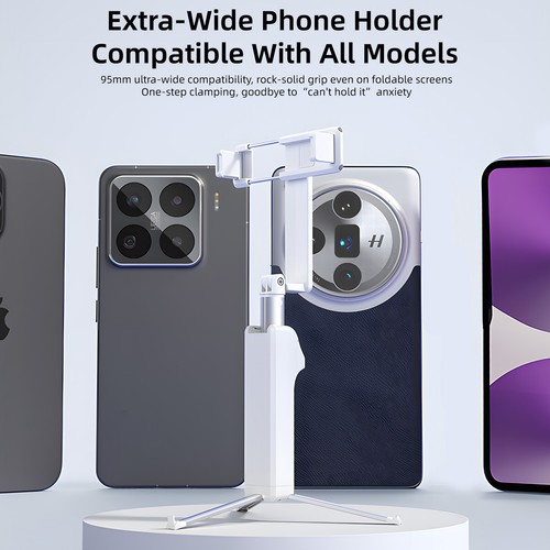 Remote Selfie Stick Tripod Phone Desktop Stand Desk Holder For iPhone/Samsung US - Picture 16 of 17