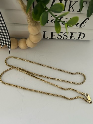 STERLINGSILBER ITALIEN Gold Seil Kette 9,1 Gramm 20" sehr schön! - Bild 1 von 6