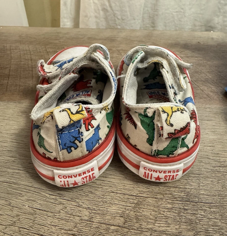 Converse Dinosaur Toddler sz 5 Sneakers - Image 3 of 4