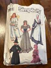 Simplicity pattern 7650 angel, witch, pilgrim, peasant