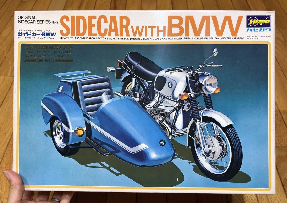 BMW 1⁄10 R75⁄5 - Hasegawa WITH SIDECAR & ⁄ MODEL 0 KIT