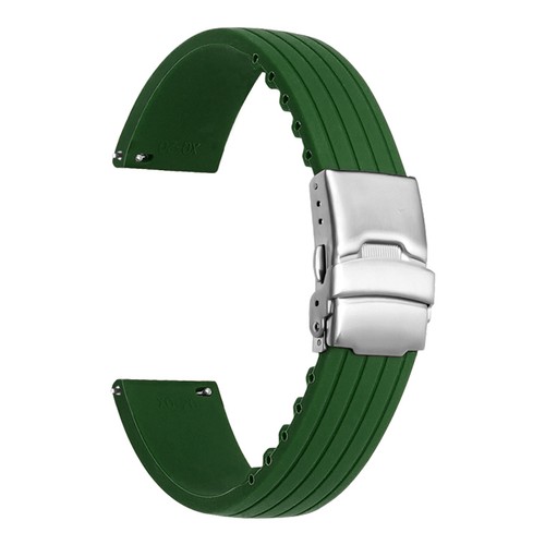 Correa de silicona con hebilla plegable de acero para Blancpain X Swatch Scuba Fifty Fathoms - Imagen 16 de 21