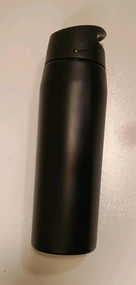 NIKE (24 УНЦИЙ/709 МЛ) SS HYPERCHARGE воды бутылка металлический тройной черный слегка б/у - Изображение 2 из 4